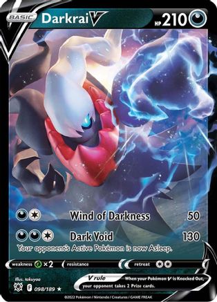 Darkrai V (098/189) [Épée et bouclier : Radiance astrale] 