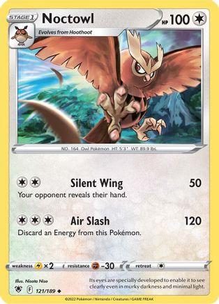 Noctowl (121/189) [Épée et bouclier : Radiance astrale] 