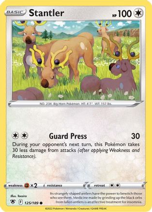 Stantler (125/189) [Épée et bouclier : Radiance astrale] 