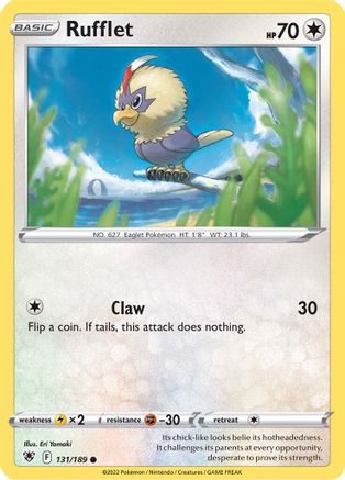 Rufflet (131/189) [Épée et bouclier : Radiance astrale] 