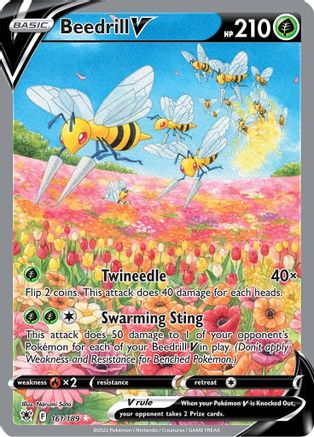 Beedrill V (161/189) [Épée et bouclier : Radiance astrale] 