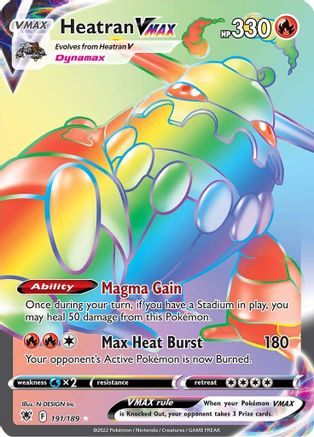 Heatran VMAX (191/189) [Épée et bouclier : Radiance astrale] 