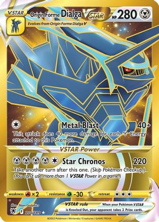 Origine Forme Dialga VSTAR (210/189) [Épée et Bouclier : Radiance Astrale] 