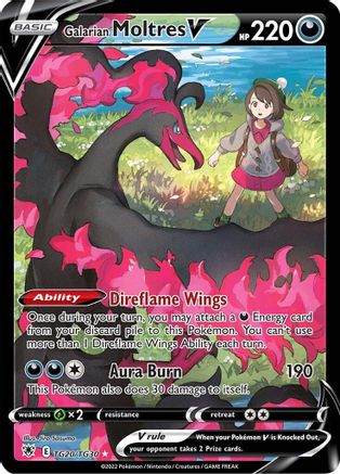Galarian Moltres V (TG20/TG30) [Épée et Bouclier : Radiance Astrale] 