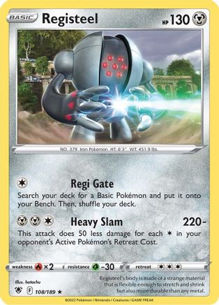 Registeel (108/189) [Épée et bouclier : Radiance astrale] 