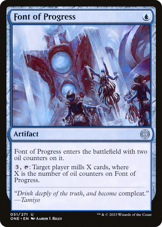 Font of Progress (ONE-051) - [Phyrexia: All Will Be One] Foil
