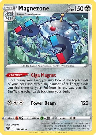 Magnezone (107/189) (Thème Deck Exclusif) [Épée et Bouclier : Radiance Astrale] 