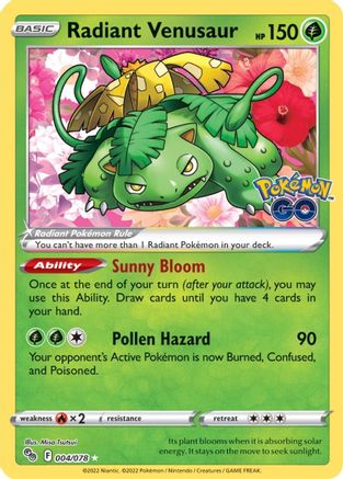 Vénusaure radieux (004/078) [Pokémon GO] 