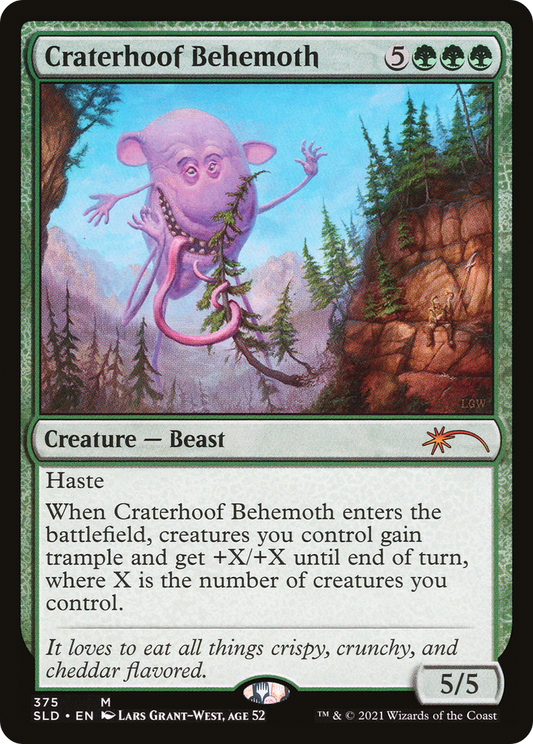 Craterhoof Behemoth (SLD-375) - [Secret Lair Drop] Foil