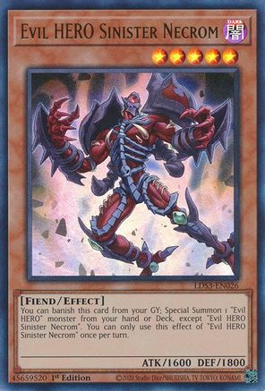 Evil HERO Sinister Necrom (LDS3-EN026) - Legendary Duelists: Season 3 1st Edition