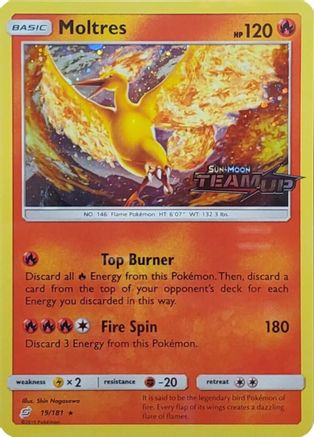 Moltres - 19/181 (Team Up Stamped) 19 - [Miscellaneous Cards & Products] Holofoil