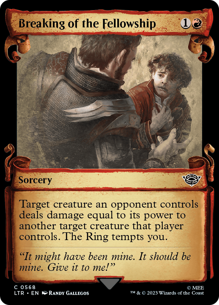 Breaking of the Fellowship (LTR-568) - [The Lord of the Rings: Tales of Middle-earth]: (Showcase) Foil