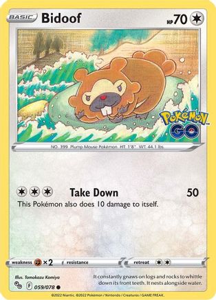 Bidoof (059/078) [Pokémon GO] 