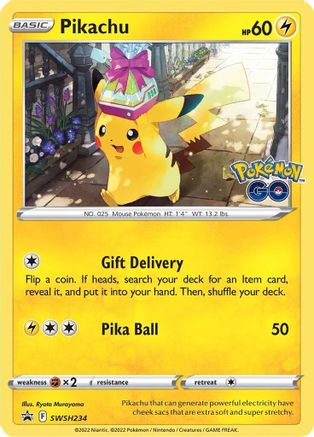 Pikachu (SWSH234) [Épée et Bouclier : Promos Black Star] 