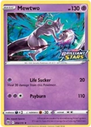 Mewtwo - 056/172 (Brilliant Stars Stamped) 56 - [Miscellaneous Cards & Products] Holofoil