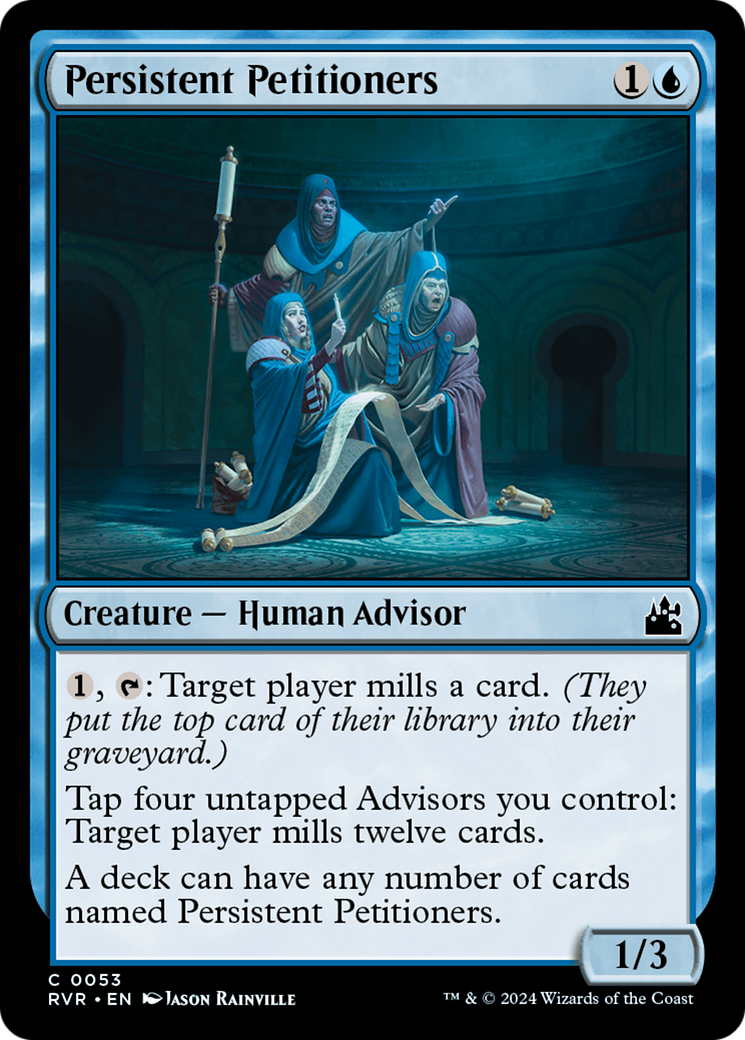 Persistent Petitioners (RVR-053) - [Ravnica Remastered] Foil