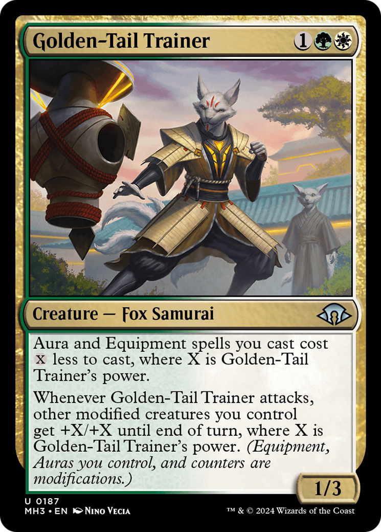 Entraîneur Golden-Tail (MH3-187) - [Modern Horizons 3] Feuille 