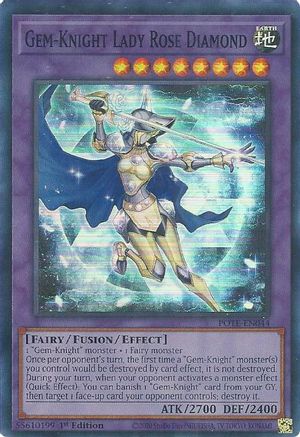 Gem-Knight Lady Rose Diamond (POTE-EN044) - Power of the Elements Unlimited