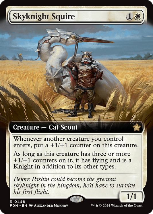 Skyknight Squire (FDN-448) - [Foundations]: (Extended Art) Foil