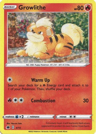 Growlithe (4/15) [Promotions McDonald's : Match Battle] 