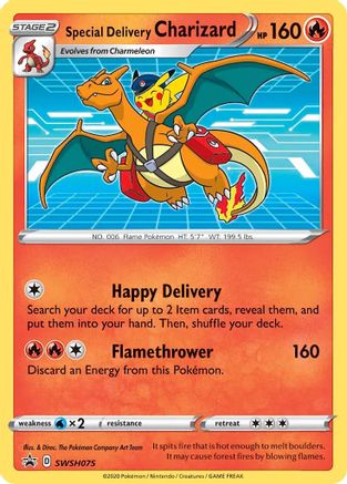 Livraison spéciale Charizard (SWSH075) [Épée et bouclier : Black Star Promos] 