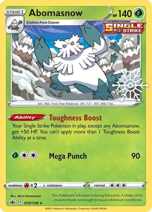 Abomasnow - 010/198 (Holiday Calendar) 10 - [Miscellaneous Cards & Products] Holofoil