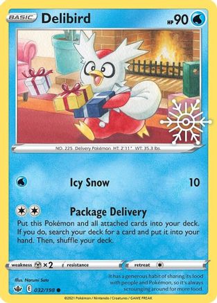Delibird - 032/198 (Holiday Calendar) 32 - [Miscellaneous Cards & Products] Holofoil