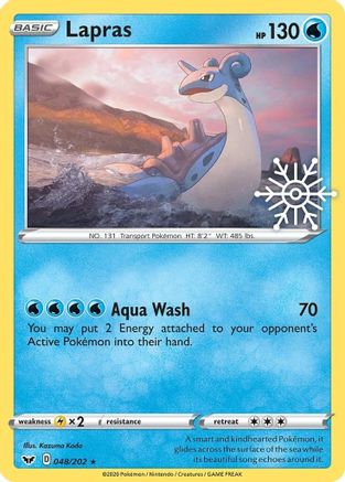 Lapras (048/202) (Calendrier des fêtes) [Épée et bouclier : ensemble de base] 