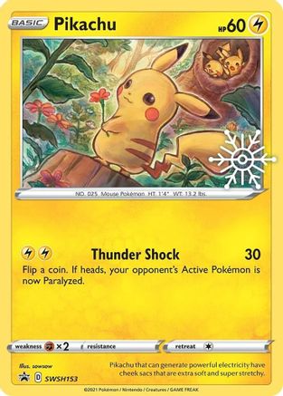 Pikachu - SWSH153 (Holiday Calendar) SWSH153/307 - [SWSH Sword & Shield Promo Cards] Holofoil