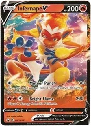 Infernape V (SWSH252) [Épée et Bouclier : Promos Black Star] 