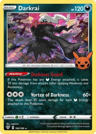 Darkrai 105 - [Trick or Trade BOOster Bundle] Holofoil