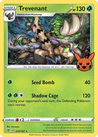 Trevenant 15 - [Trick or Trade BOOster Bundle] Holofoil