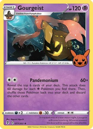 Gourgeist 77 - [Trick or Trade BOOster Bundle] Holofoil