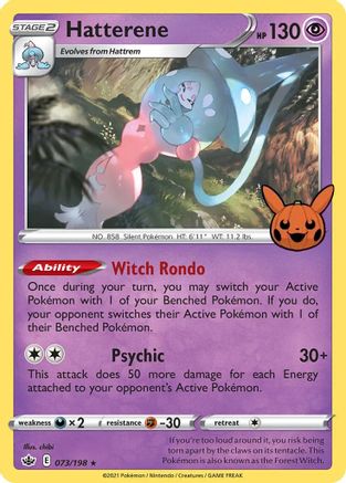 Hatterene 73 - [Trick or Trade BOOster Bundle] Holofoil