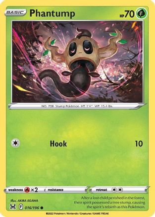 Phantump 16/196 - [SWSH11 Lost Origin]