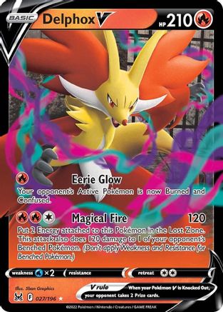 Delphox V (027/196) [Épée et Bouclier : Origine Perdue] 