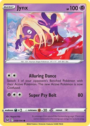 Jynx (068/196) [Épée et bouclier : origine perdue] 