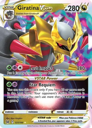 Giratina VSTAR (131/196) [Épée et Bouclier : Origine Perdue] 