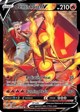 Centiskorch V (TG14/TG30) [Épée et Bouclier : Origine Perdue] 