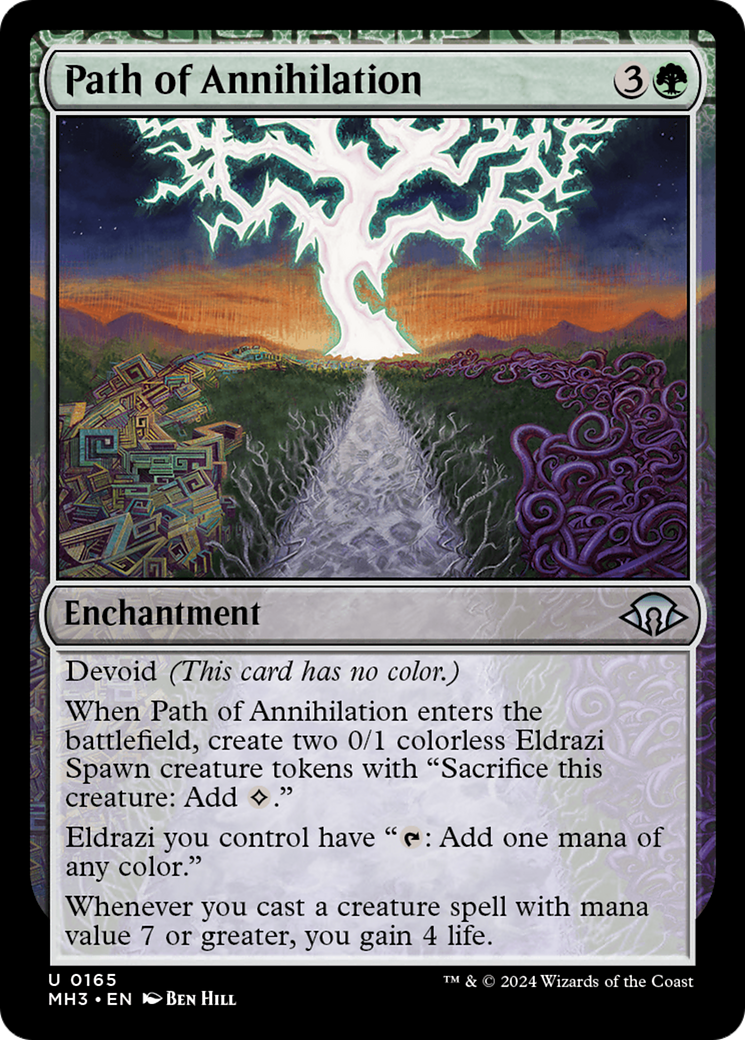 Chemin de l'annihilation (MH3-165) - [Modern Horizons 3] Feuille 