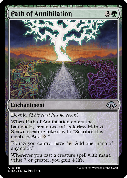 Chemin de l'annihilation (MH3-165) - [Modern Horizons 3] Feuille 