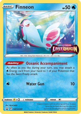 Finneon - SWSH240 (Prerelease) SWSH240/307 - [SWSH Sword & Shield Promo Cards] Holofoil