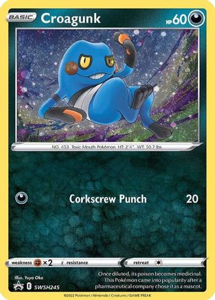 Croagunk - SWSH245 (Cosmos Holo) SWSH245/307 - [SWSH Sword & Shield Promo Cards] Holofoil