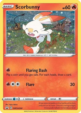 Scorbunny (SWSH244) [Épée et Bouclier : Promos Black Star] 