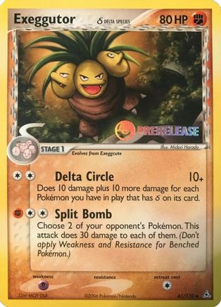 Exeggutor (Delta Species) - 41/110 (Prerelease) 41 - [Nintendo Promos] Holofoil