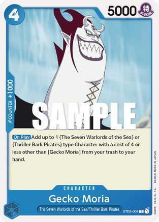 Gecko Moria [Deck de démarrage : Les sept seigneurs de guerre de la mer] 