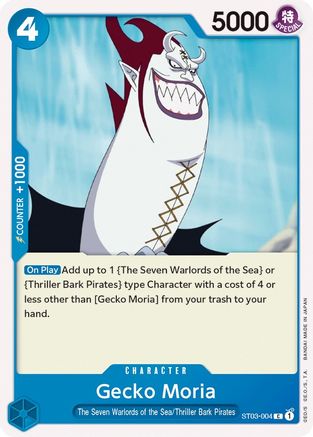 Gecko Moria [Deck de démarrage : Les sept seigneurs de guerre de la mer] 