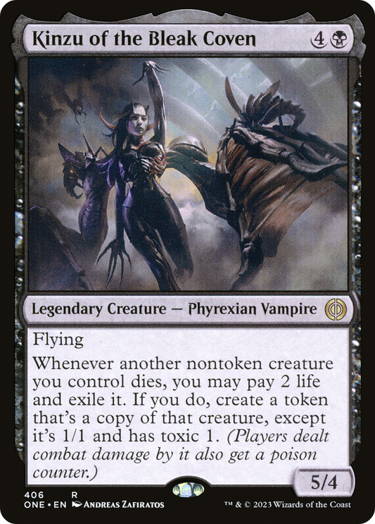 Kinzu of the Bleak Coven (ONE-406) - [Phyrexia: All Will Be One] Foil