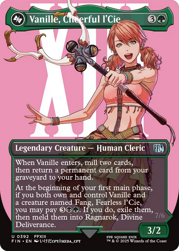 Vanille, Cheerful l'Cie (Borderless) (FIN-392) - [FINAL FANTASY] (Borderless) Foil