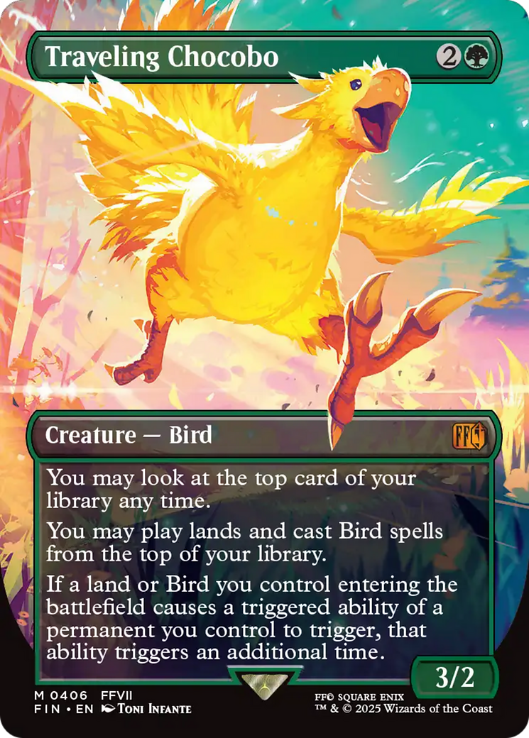 Traveling Chocobo (FIN-406) - [FINAL FANTASY] (Borderless) Foil